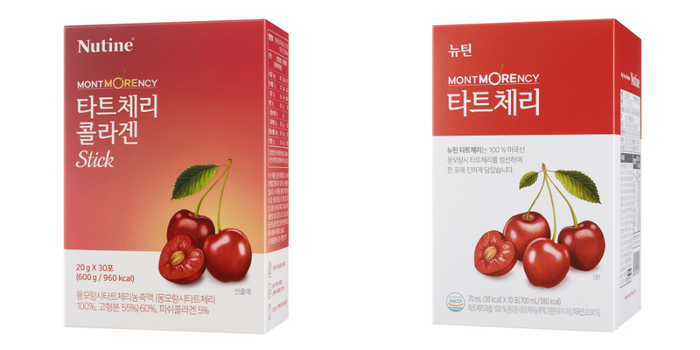 사진2. 뉴틴 타트체리 스틱(좌) _ 주스(우) (박스컷) 사진2. 뉴틴 타트체리 스틱(좌) _ 주스(우) (박스컷)